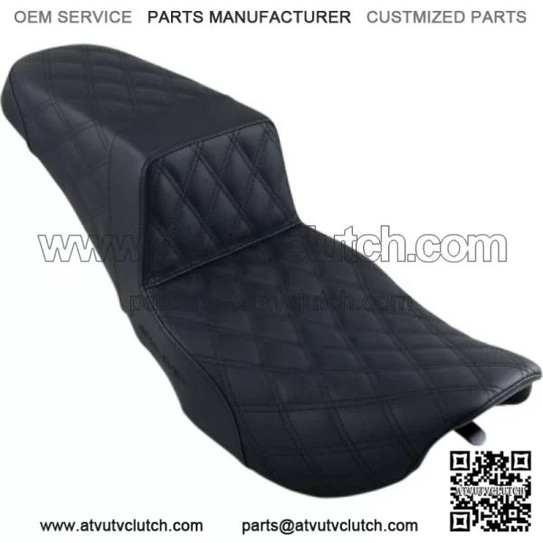 Saddlemen Black Full Lattice Stitch Step 2 Up Seat Harley 97-07 Touring FLHR/X (For: Harley-Davidson)
