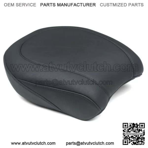 Mustang Black Wide Tripper Passenger Seat Pillion Harley Dyna Fat Bob FXDF 14-17 (For: Harley-Davidson)