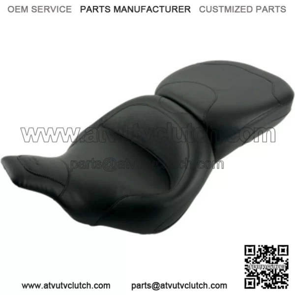 Mustang Standard Wide Smooth One Piece 2 Up Touring Seat 97-07 Harley FLHT FLTR (For: Harley-Davidson)