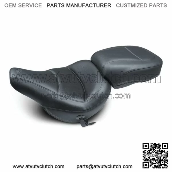 Mustang Standard Touring Solo Vinyl Driver Seat Harley Softail FLHC FLDE 18+ M8 (For: Harley-Davidson)