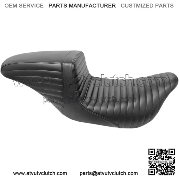 Le Pera Black Kickflip Daddy Long Legs Seat Pleated 2 Up Harley Touring 08+ FL (For: Harley-Davidson)