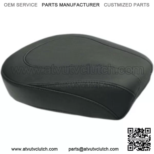 Mustang Black Wide Tripper Rear Passenger Pillion Seat Pad Harley Touring 08-20 (For: Harley-Davidson)