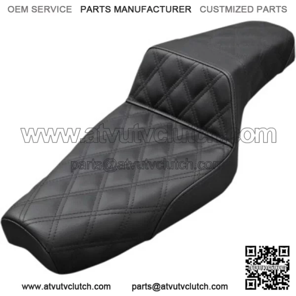 Saddlemen Step 2 Up Lattice Stitch Black Seat 4.5 Tank Harley 2004+ XL Sportster (For: Harley-Davidson)