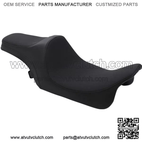 Predator III Slip Stop Seat Smooth Black Vinyl Foam Core 2008+ Harley Touring (For: Harley-Davidson)