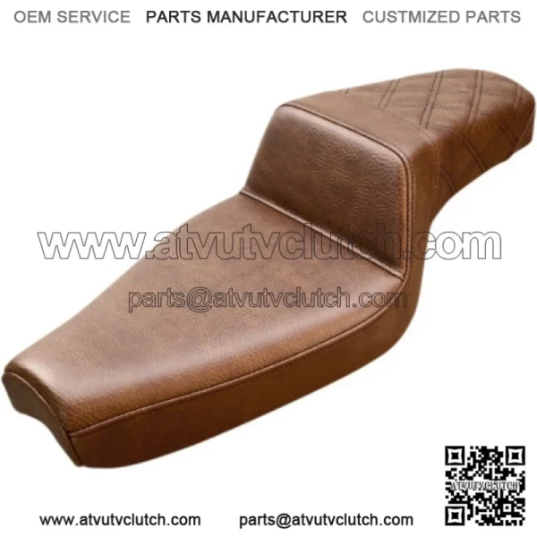 Saddlemen Step 2 Up Brown Rear Lattice Seat 4.5 Tank Harley 2004+ XL Sportster (For: Harley-Davidson)