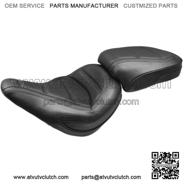 Mustang Black Standard Touring Solo Driver Front Seat Harley softail Slim M8 18+ (For: Harley-Davidson)