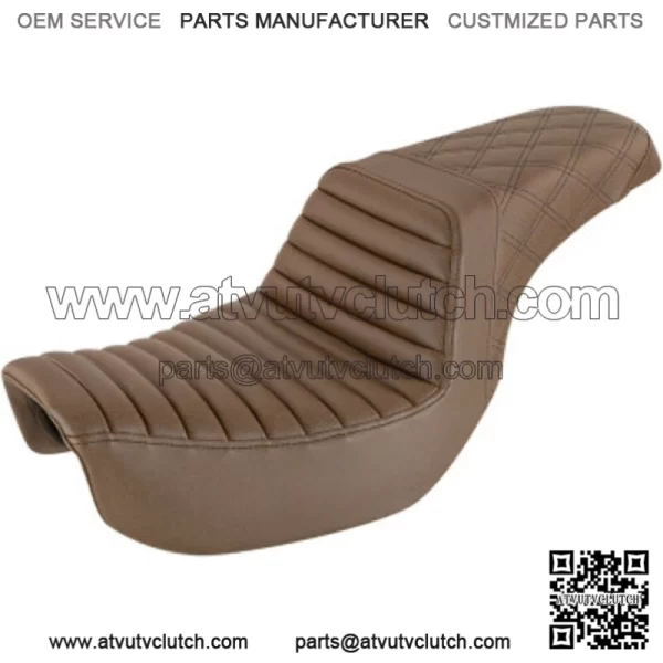 Saddlemen Brown Step 2 Up Lattice Tuck N Roll Seat Harley Softail 18+ FXBB FXST (For: Harley-Davidson)