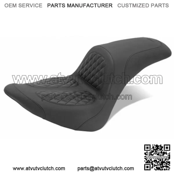 New Mustang Dave Perewitz Signature Fastback Seat Harley Fatboy Softail 200 Tire (For: Harley-Davidson)