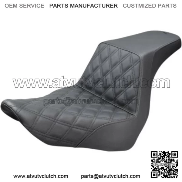Saddlemen Step Up 2 Up Lattice Stitch Black Seat Harley 18+ Softail FXLR/S FLSB (For: Harley-Davidson)