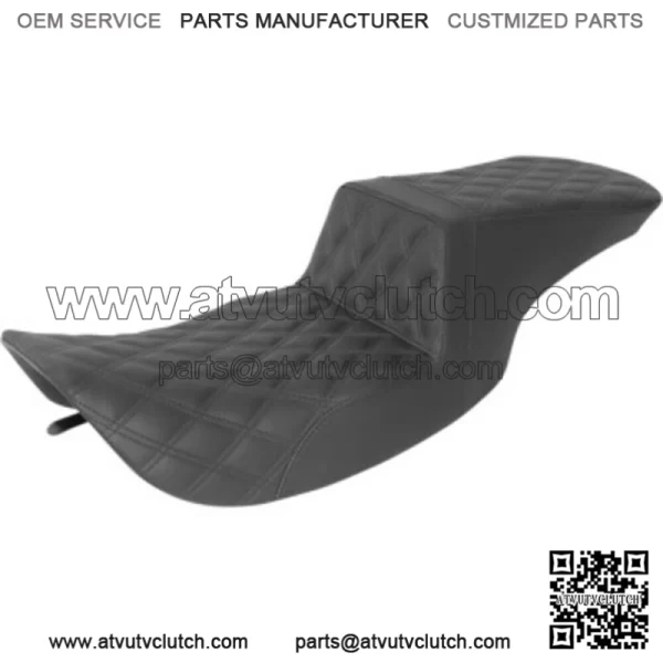 Saddlemen Black Full Lattice Stitch Step 2 Up Seat Harley Touring Bagger 97-07 (For: Harley-Davidson)