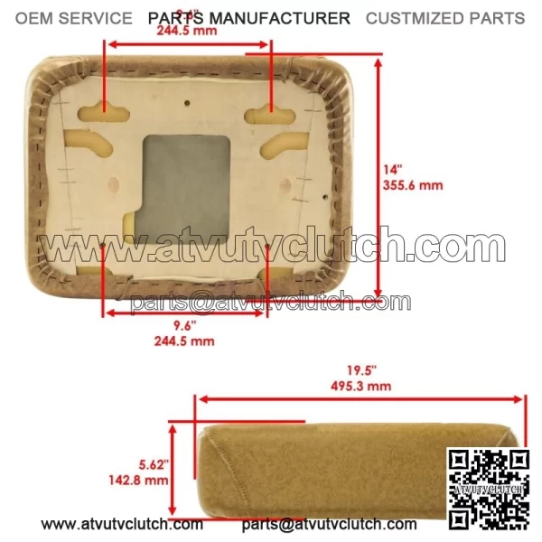 Seat Cushion For Scag Freedom Z SFZ48-26BS SFZ48-600FS SFZ52-19KA SFZ52-20FS - Image 2