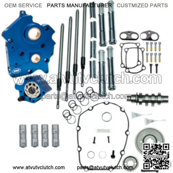 M8 Cam Plate Oil Pump Kit Package Chrome 475G Gear Harley Touring Softail (For: Harley-Davidson)