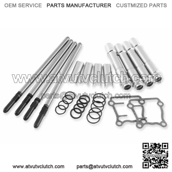 S S Adjustable Pushrod And Cover Kit Harley 1999-2017 Touring Softail Dyna (For: Harley-Davidson)