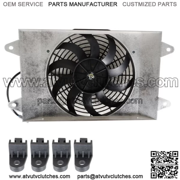 Radiator Cooling Fan Assembly FOR YAMAHA WOLVERINE YXE70 2016 2017 2018 - Image 2