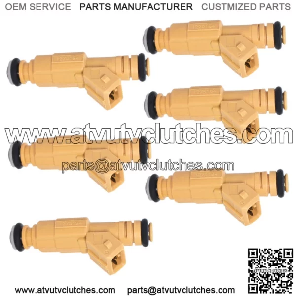 Fit For Jeep Grand Cherokee Wrangler Cherokee 4.0L 6 Pcs Fuel Injectors FJ583 - Image 2