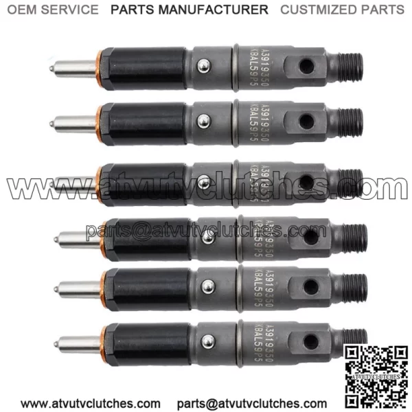 Fuel Injectors Set Of 6 0432131837 For 1989-1993 Dodge 5.9L 6BT Diesel