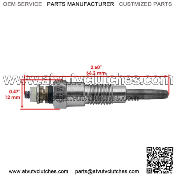 Glow Plug For Kubota KH170 KH28 KH60 KH90 Excavator L2050DT L2050F - Image 2