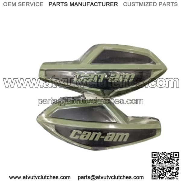 Can-Am Outlander Renegade Squadron Green Handlebar Wind Deflector Pair 715006117
