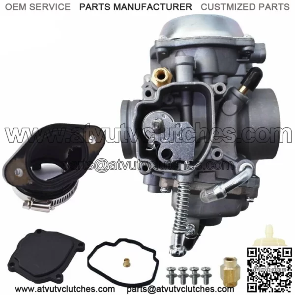Carburetor W/ Intake Boot Manifold for Polaris ATP 330 Ranger 400 Sportsman 450 - Image 2