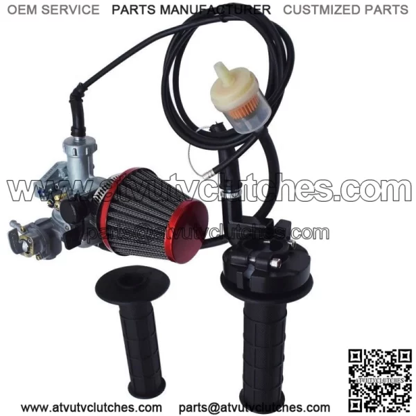 Carburetor & Throttle Cable, Handle Bar, Air Filter For Honda CT90 CT110 Carb - Image 3