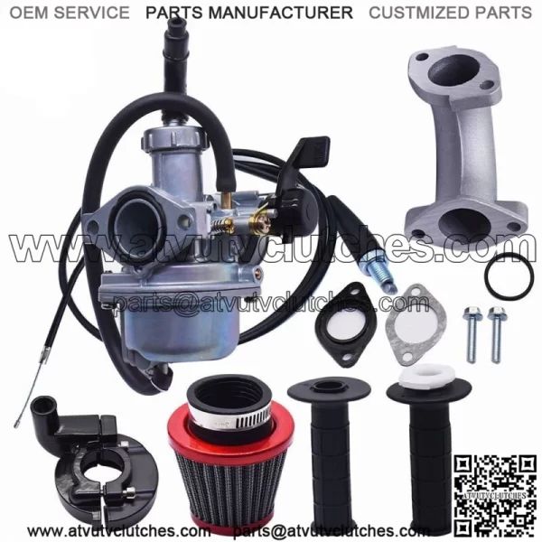 Carburetor & Intake Manifold Air Filter & Handle Grip For Honda XR70R 1998-2003