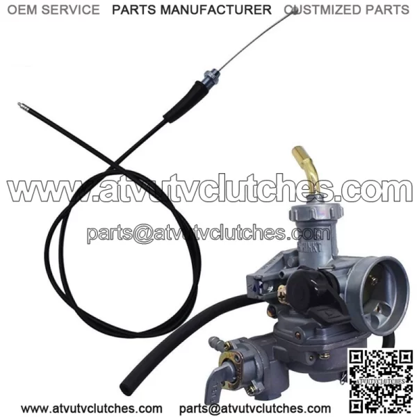 Carb Carburetor&Throttle Cable For Honda ATV ATC 90 110 125 TRX125 C02220 - - Image 4