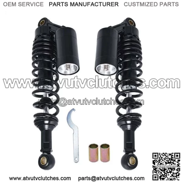 Black Pair Motorcycle Universal 12.5" 320mm Rear Shock Absorber Air Suspension