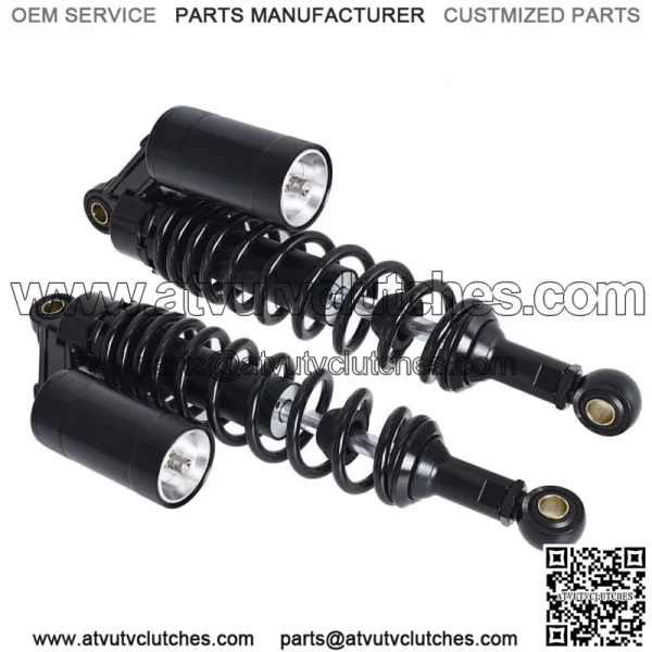 Black Pair Motorcycle Universal 12.5" 320mm Rear Shock Absorber Air Suspension - Image 2