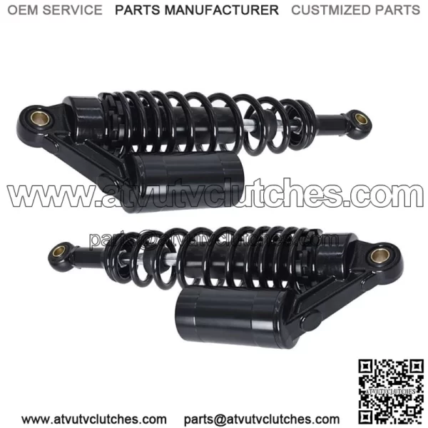 Black Pair Motorcycle Universal 12.5" 320mm Rear Shock Absorber Air Suspension - Image 5