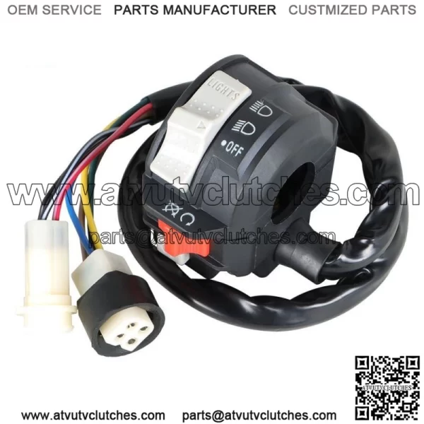 Left Handlebar Kill Switch Start Run Off Headlight for 1986 Yamaha Moto 4 225 - Image 4