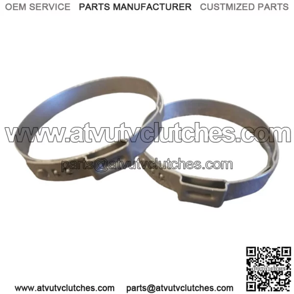 CanAm Outlander Renegade Pair Driveshaft Clamps Vibration Resistant Crimp Boot