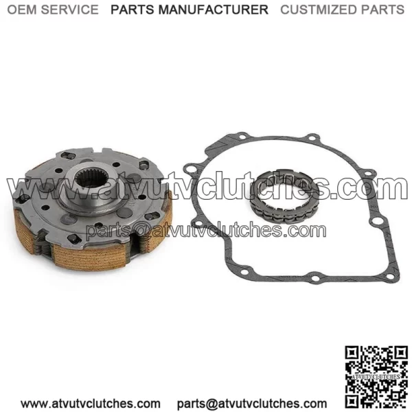 For Yamaha Grizzly 660 Rhino YXR660 Wet Clutch Pad Shoe One Way Bearing Gasket (Fits: Yamaha Rhino 660)