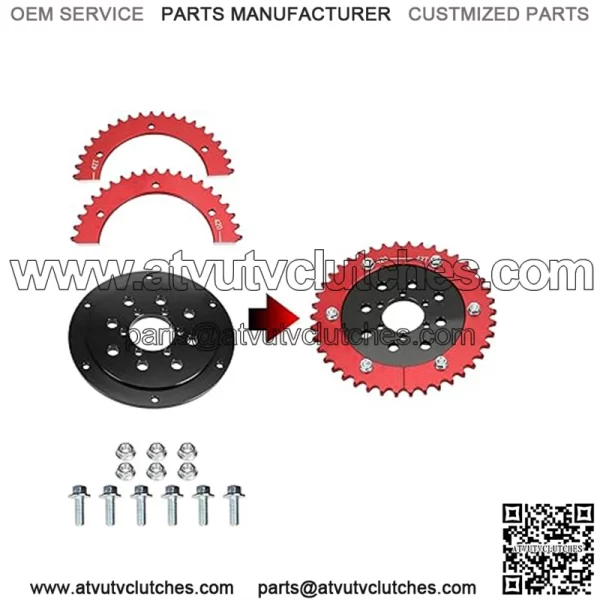 Universal Sprocket Hub Adapter 420 Chain 42 Tooth Rear Drive Wheel Aluminum for 212cc 196cc CT200U BT200X MB200 CT100U Motovox MBX10 Baja Doodlebug DB30 80cc 105cc Mini Bike Go Kart Racing - Image 2