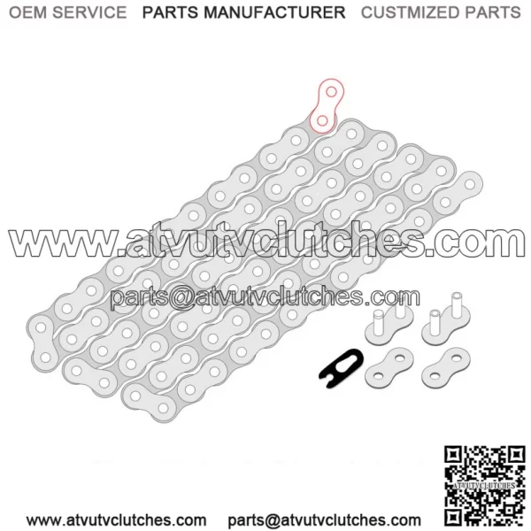 Drive Chain For Kawasaki ZX1200 Ninja ZX-12R 2000-2005 530 Pitch 116 Link - Image 2