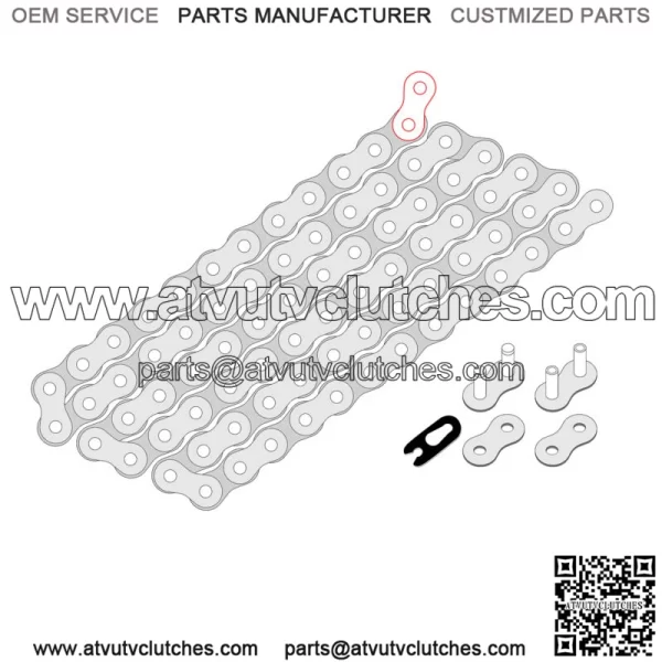 Drive Chain & Sprockets For Kawasaki KX250X 2021-23  520 Pitch 114 Link - Image 2