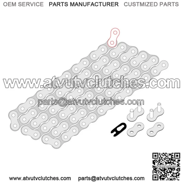 Drive Chain & Sprockets For Suzuki RMX250 1989-1998 520 Pitch 114 Link - Image 2