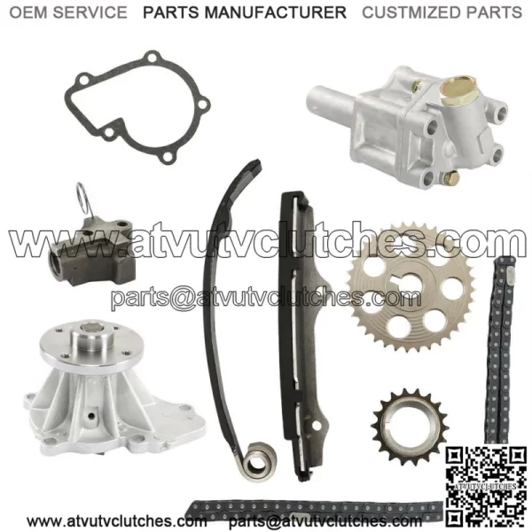 Timing Chain+Oil Pump+Water Pump Kit for 1989-1997 Nissan Pickup D21 240SX 2.4L
