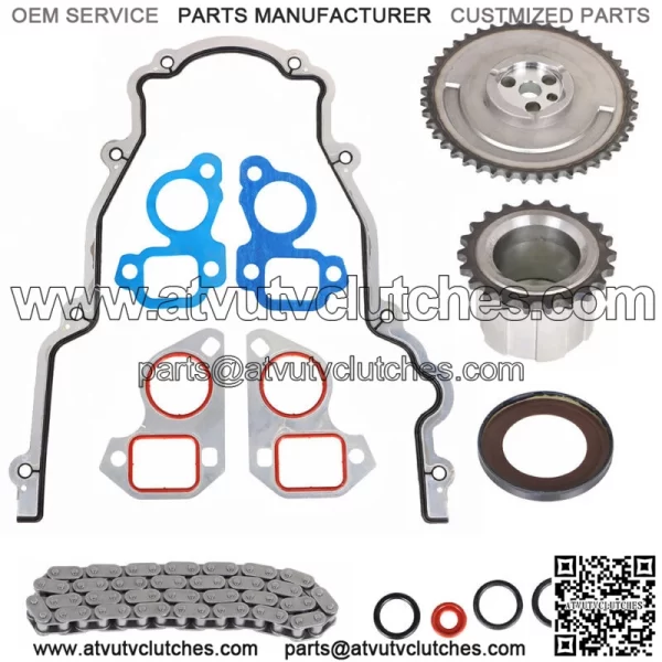 For Cadillac Chevrolet GMC 4.8 5.3 6.0 OHV 1997-04 Timing Chain Kit Cover Gasket