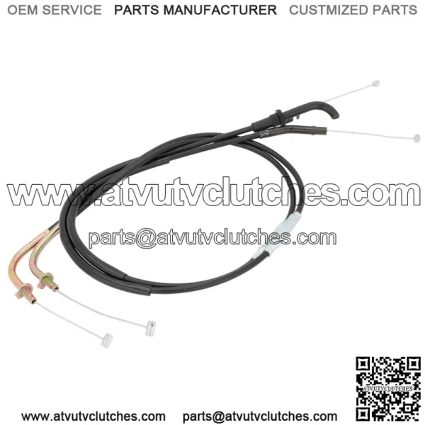 Motorcycle Pull & Push Throttle Cable Wire for Kawasaki Z1000 2003-2006 04 05 (For: Kawasaki) - Image 3