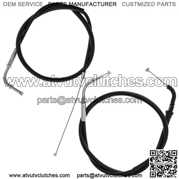 Push Pull Throttle Cable Set Kawasaki Ninja ZX6 ZX6R ZX600 54012-1395 (For: Kawasaki)