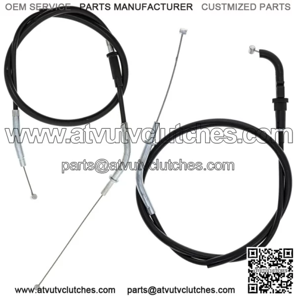 Push Pull Throttle Cable Set for Kawasaki Ninja 650R 54012-0225 54012-0241 (For: Kawasaki)