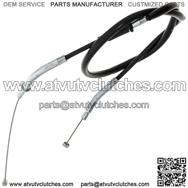 Push Pull Throttle Cable Set for Kawasaki Ninja 650R 54012-0225 54012-0241 (For: Kawasaki) - Image 2