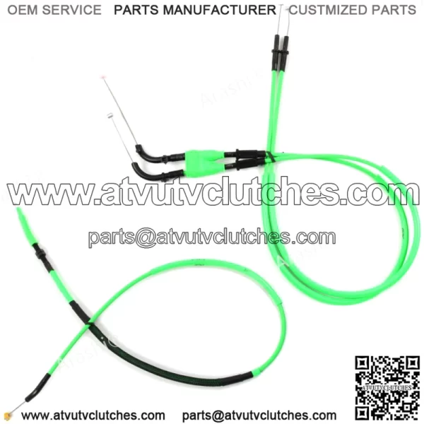 Fits Kawasaki Ninja ZX6R 2009 - 2016 2011 2012 2013 Throttle Cables Clutch Cable (For: Kawasaki)