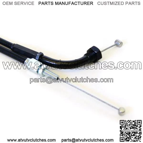 Throttle Cable 1978-80 Kawasaki kz1000 z1r zx900 ninja black 03-0233 (For: Kawasaki) - Image 2