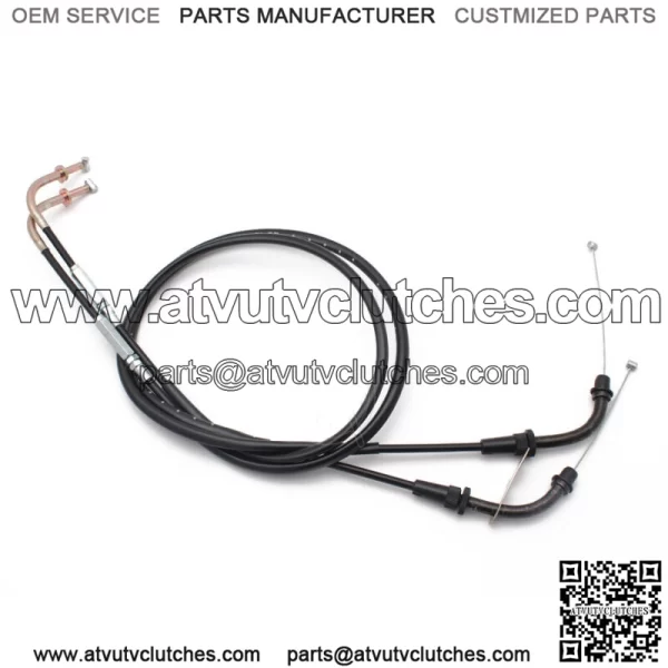 Motorcycle Throttle Oil Cables Line Wires Accelerator Cable For Kawasaki VN800  (For: Kawasaki) - Image 3