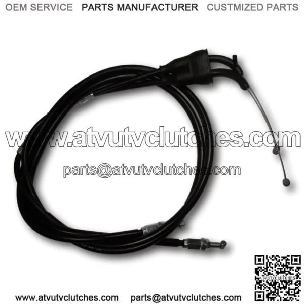 Push Pull Throttle Cable Set Kawasaki KX250F 2011-2012 KX450F 2012 (For: Kawasaki)