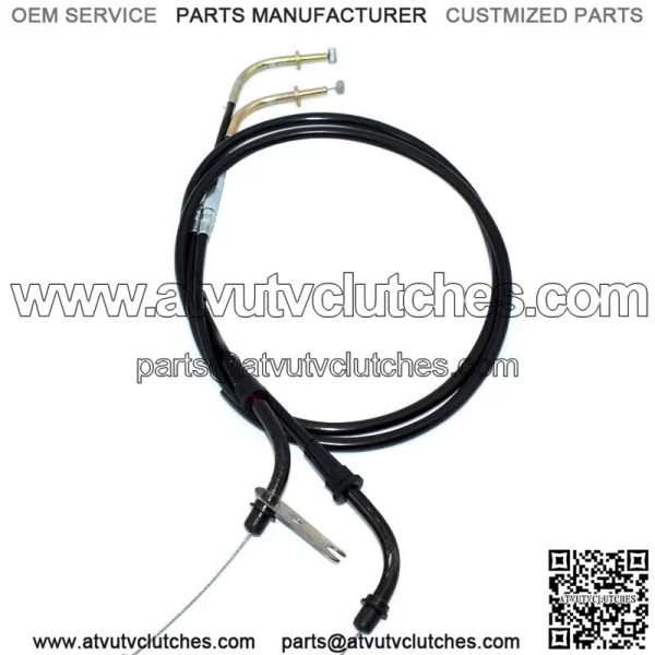 Motorcycle Throttle Cable Line Wire For Kawasaki VN Vulcan 400 800 VN400 VN800 (For: Kawasaki) - Image 2