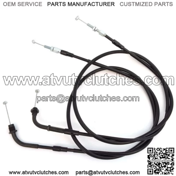 Reproduction Throttle Cable Set - Honda CB/CM400 CB450 Nighthawk CX500 (For: Honda)