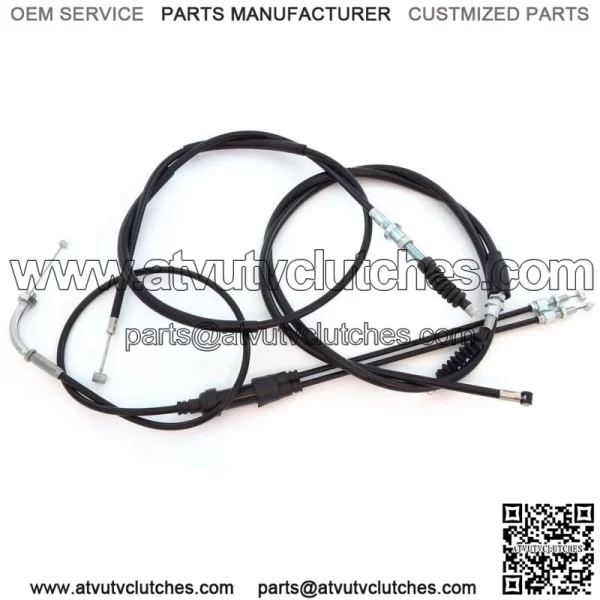 Control Cable Set - Throttle Clutch Brake - Honda CB350K CB350 Twin 1969 - 1973 (For: Honda)