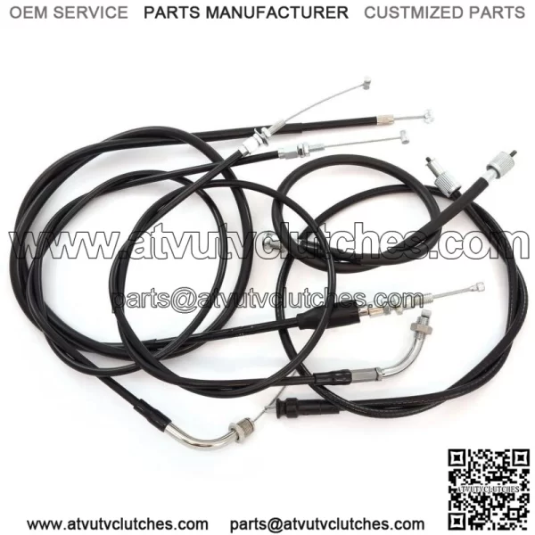 Complete Cable Set - Honda CB360T/G CJ360T - Clutch Speedo Tach Throttle A & B (For: Honda)